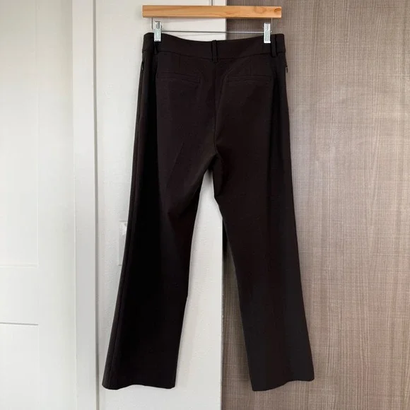 NWT Frame Espresso Brown Le Crop Mini Boot Trouser Pants Size 6 - Picture 9 of 14